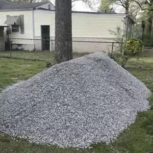 pile of gravel 3/4 delivered in yard