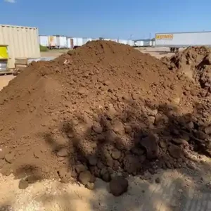 pile of natural soil on a lot