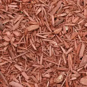 red mulch texture close up
